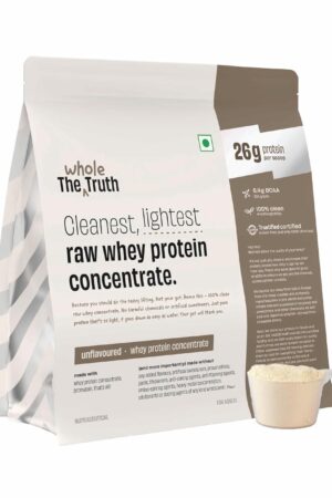 The Whole Truth Whey Protein Concentrate, 26g Protein, 6.4g BCAA
