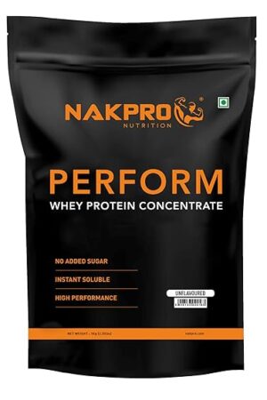 NAKPRO Perform Whey Protein Concentrate, 24g protein, 5.3g BCAAs