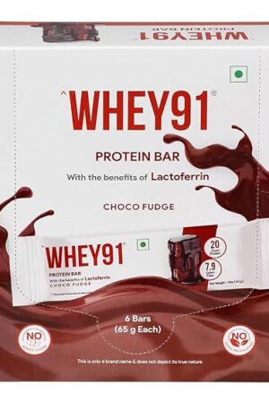 Whey 91 Protein Bar, 20g Protein, 7.9g Fiber