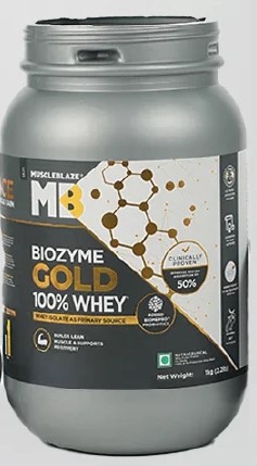 MuscleBlaze | Biozyme Gold 100% Whey 26g protein
