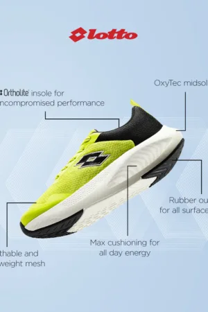 Lotto | Men's Running ENERGEX - EVENING PRIMROSE-BLACK BEAUTY