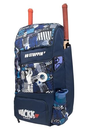 Cricket Kit Bag Backpack |2 Bat | Shoe/Helmet Pocket | 18" Leg Pad |2 Bottle Holder